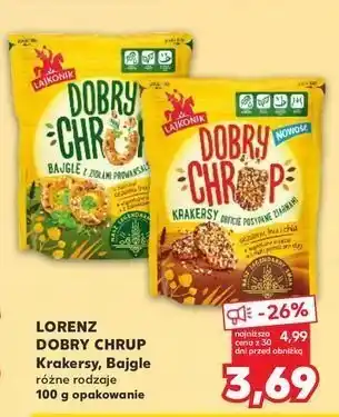 Kaufland Bajgle z ziołami prowansalskimi Lajkonik dobry chrup oferta