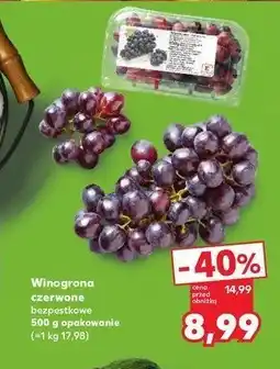 Kaufland Winogrona czerwone bezpestkowe oferta