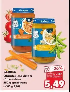 Kaufland Obiadek risotto z indykiem i warzywami Gerber junior oferta