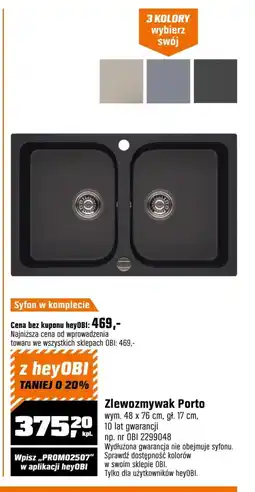 OBI Zlewozmywak oferta
