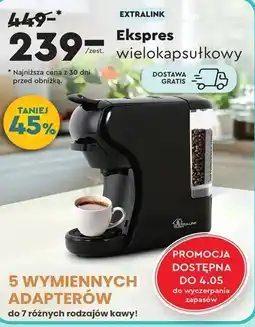 Biedronka Ekspres do kawy Extralink oferta