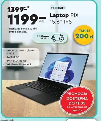 Biedronka Laptop Techbite oferta