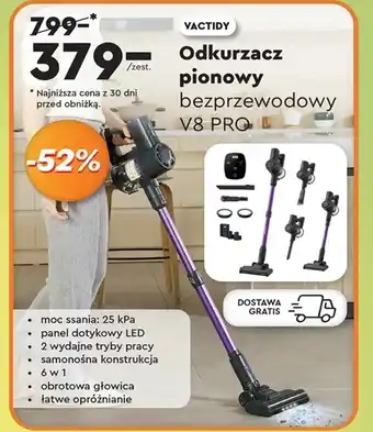 Biedronka Odkurzacz bezprzewodowy Vactidy oferta