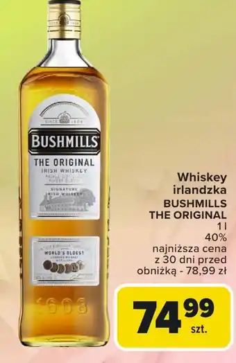 Carrefour Whiskey Bushmills oferta