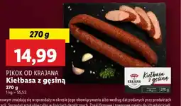 Lidl Kiełbasa z gęsiną Pikok od Krajana oferta