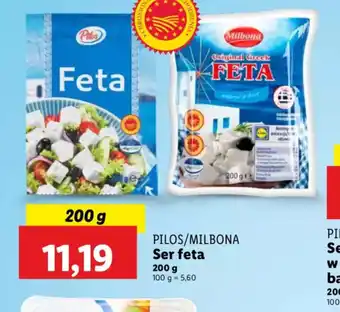 Lidl Ser feta Pilos/Milbona oferta