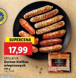 Lidl Zestaw kiełbas wieprzowych Grill&Fun oferta