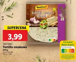 Lidl Tortilla smakowa Tastino oferta