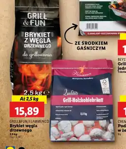 Lidl Brykiet węgla drzewnego Grill&Fun/Flamenco oferta