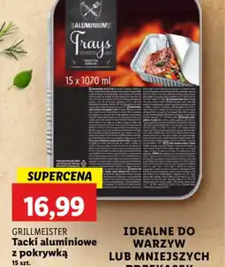 Lidl Tacki aluminiowe z pokrywką Grillmeister oferta