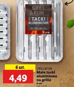 Lidl Małe tacki aluminiowe na grilla Grill&Fun oferta