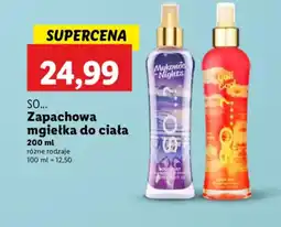 Lidl SO... Zapachowa mgiełka do ciała oferta