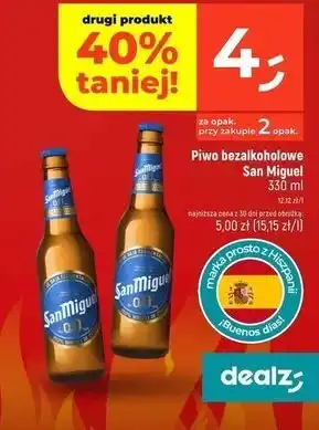 Dealz Piwo San Miguel 0.0 % oferta