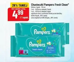Polomarket Pampers Fresh Clean Chusteczki nawilżane, 1 opakowanie = 52 szt oferta