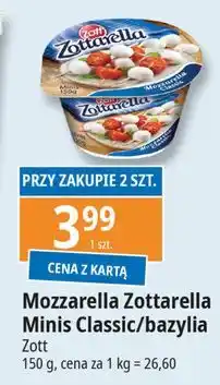 E.Leclerc Ser minis z bazylią Zott Zottarella oferta