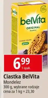 E.Leclerc Ciastka zbożowe owoce leśne Belvita oferta