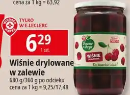E.Leclerc Wiśnie drylowane w zalewie Wiodąca Marka Douceur Du Verger oferta