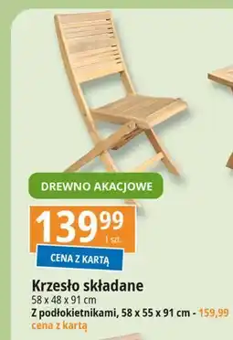 E.Leclerc Krzesło składane z podłokietnikiem oferta
