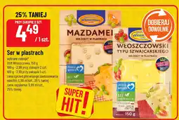 Polomarket Ser w plastrach Włoszczowski typu szwajcarskiego 150g OSM Włoszczowa oferta