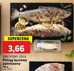 Lidl Pstrąg tęczowy patroszony cały Rybny targ lidla oferta