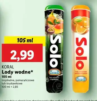 Lidl Lód pomarańczowy Koral solo oferta
