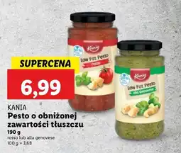 Lidl Pesto rosso o obniżonej zawartości tłuszczu Kania oferta