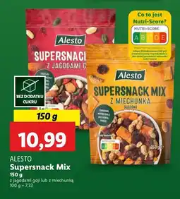 Lidl Supersnack mix z jagodami goji Alesto oferta