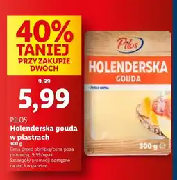Lidl Ser gouda holenderska Pilos oferta