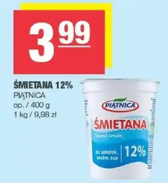 Spar Śmietana 12% 400g Piątnica oferta