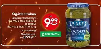 Żabka Ogórki Krakus 500-920g oferta
