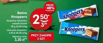 Żabka Baton Knoppers klasyczny, kokosowy, orzeszki ziemne 40g oferta