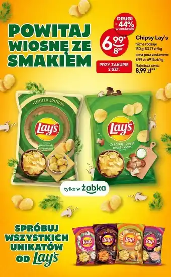 Żabka Chipsy Lay's creamy forest mushroom 130g oferta