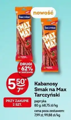 Żabka Kabanosy Smak na Max Tarczyński papryka oferta