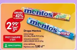 Żabka Drops Mentos mint oferta