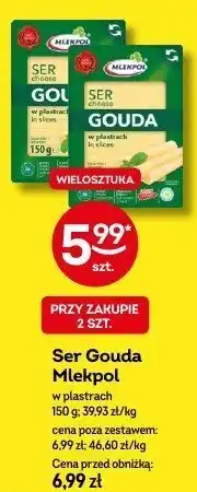 Żabka Ser Gouda Mlekpol w plastrach 150g oferta