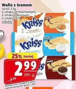 Prim Market Wafle z kremem 180g Kriss oferta