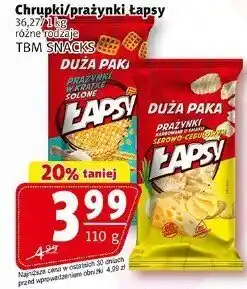 Prim Market Chrupki/prążynki Łapsy 110 g TBM SNACKS oferta
