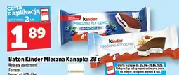 Topaz Baton Kinder Mleczna Kanapka 28g Ferrero oferta