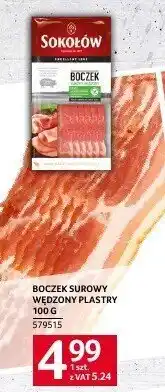 Selgros Boczek surowy wędzony plastry 100g Sokołów oferta