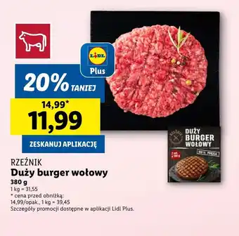 Lidl Burger Rzeźnik oferta