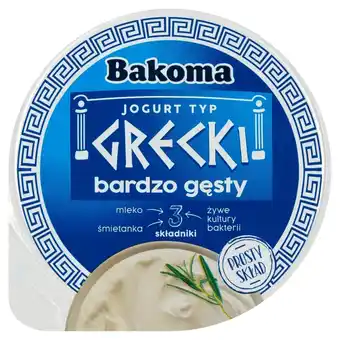 Top Market Bakoma Jogurt typ grecki bardzo gęsty 170 g oferta