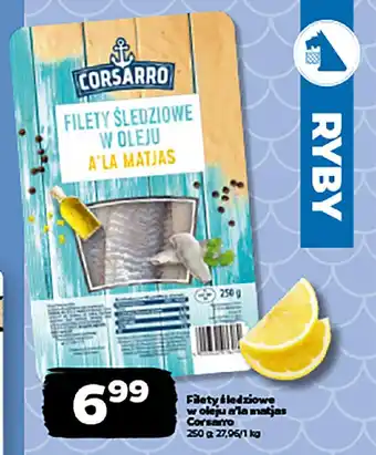 Netto Filety śledziowe w oleju a'la matjas Corsarro oferta