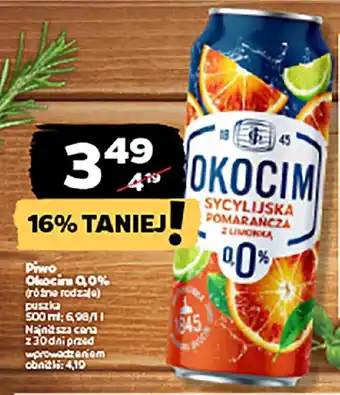 Netto Piwo Okocima 0,0% oferta