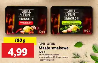 Lidl Masło z czosnkiem i papryczką chili Grill and fun oferta