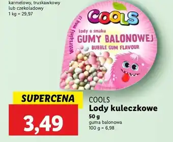 Lidl Lody kulki guma balonowa Cools oferta