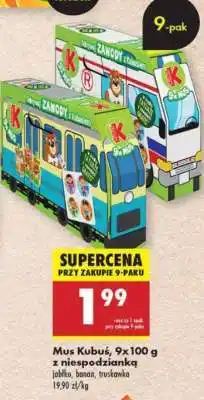 Biedronka Mus Kubuś, 9x100 g z niespodzianką oferta
