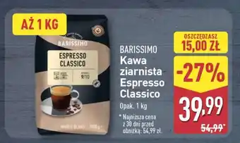 ALDI BARISSIMO Kawa ziarnista Espresso Classico oferta