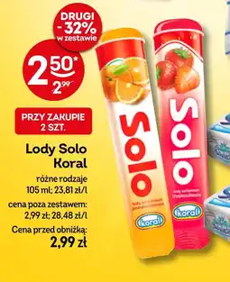 Żabka Lody Solo oferta