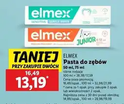 Lidl Pasta do zębów dla dzieci w wieku 6-12 lat Elmex Junior oferta