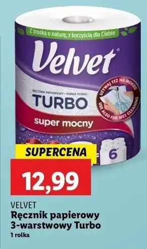 Lidl Ręcznik papierowy Velvet Turbo oferta